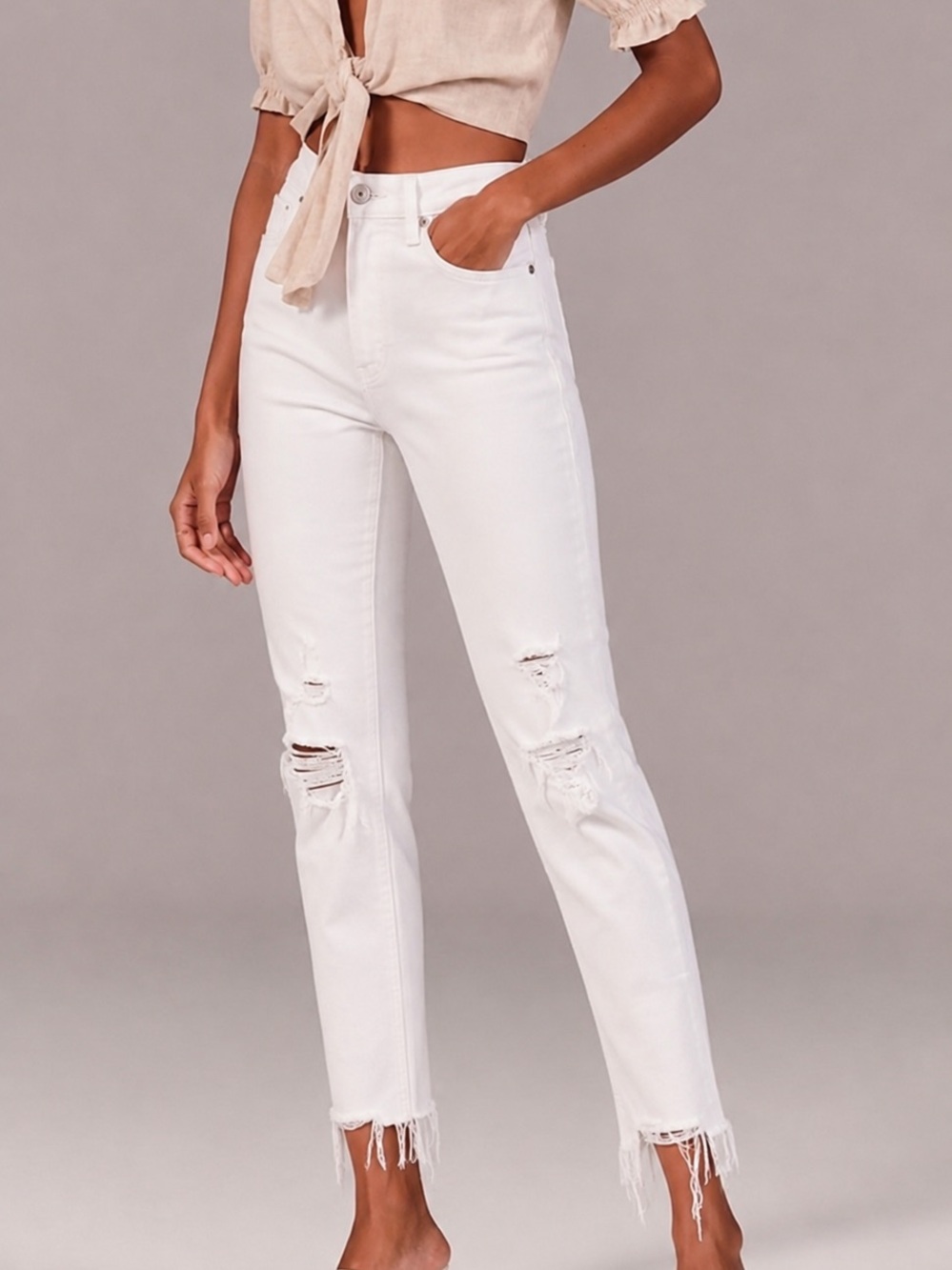 Abercrombie Mid Rise Ankle Skinny Jeans